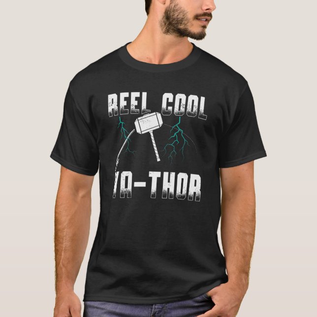 Mens Reel Cool Va Thor Cool Viking Angler Vater' T-Shirt (Vorderseite)
