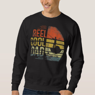 Mens Reel Cool Vater Fisherman Daddy Vatertag Sweatshirt