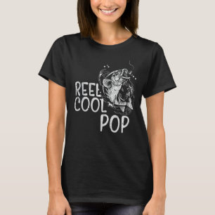 Mens Reel Cooler Pop Angeln Vatertag Großvater D T-Shirt