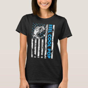 Mens Reel Cooler Pop Fischen Vatertag T-Shirt