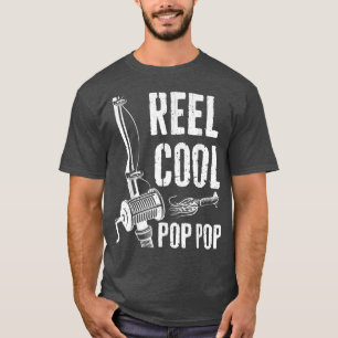 Mens Reel Cooler Pop Pop T Fischen Vatertag T-Shirt
