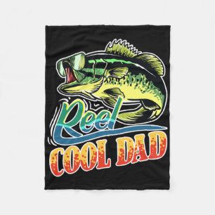 Mens Reel Cooler Vater Fisherman Funny Funny Fishi Fleecedecke