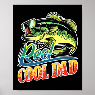 Mens Reel Cooler Vater Fisherman Funny Funny Fishi Poster