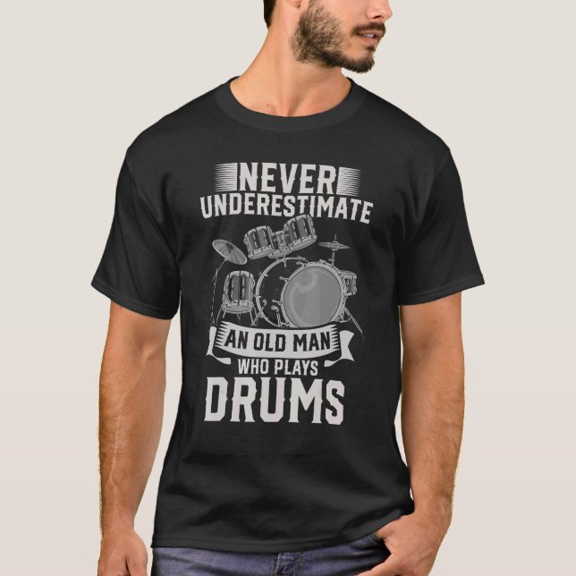 Mens Remüde Drummer Music Rentirement Musiker Dr. T-Shirt (Vorderseite)