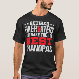 Mens Remüde Feuerwehrmann Opa T Fireman Geschenk T-Shirt