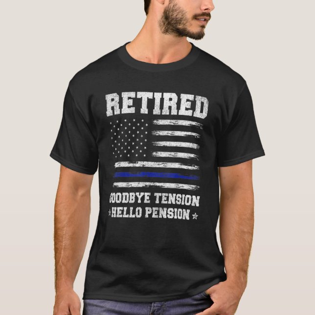 Mens Remüde Shirts von Polizeibeamten, amerikanisc (Vorderseite)