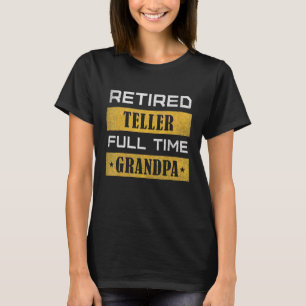 Mens Remüde Teller Vollzeit Opa Pensionierung T-Shirt