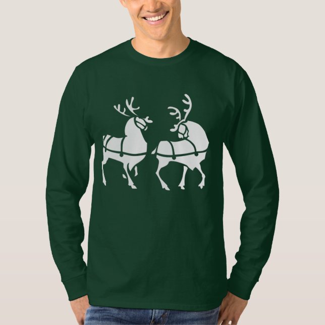 Men's Rentier Shirt Festliches Weihnachtsfest Shir (Vorderseite)
