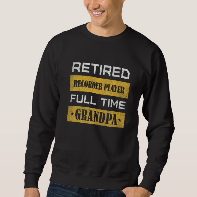 Mens Retired Athletic Trainer Full Time Grandpa   Sweatshirt (Vorderseite)