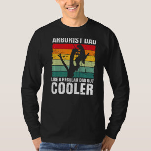 Mens Retro Arborist Vater Lumberjack Tree Cutter L T-Shirt