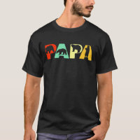 Mens Retro Bär Vater Papa Bear Vater