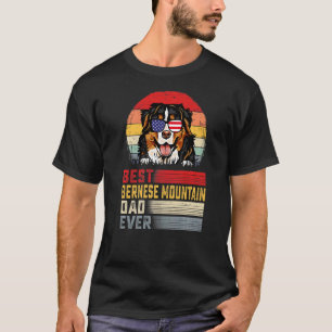 Mens Retro Bester Berner Vater je Vater T-Shirt