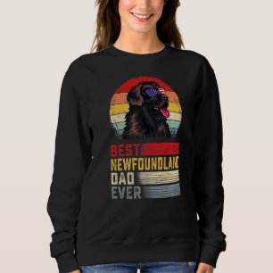 Mens Retro Bester Neufundland-Vater je Vatertag Sweatshirt