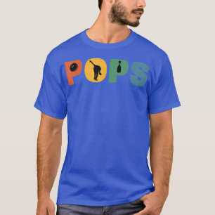 Mens Retro Bowling Grandpa Bowling Pop Grandfathe T-Shirt