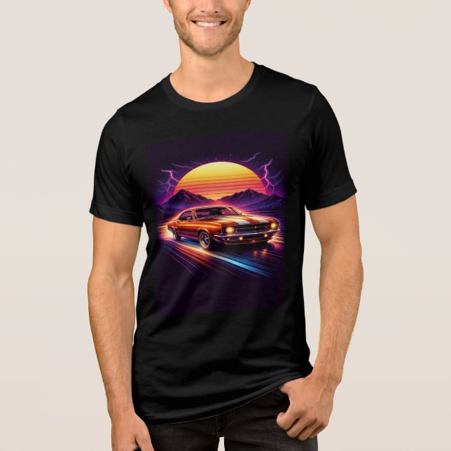 Mens Retro Car Model T-Shirts (Vorderseite)