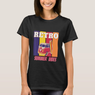 Mens Retro Car Summer Vibes Hallo Sommerzeit T-Shirt