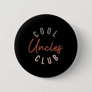 Mens Retro Cool Uncles Club Funny Onkel Taschentuc Button