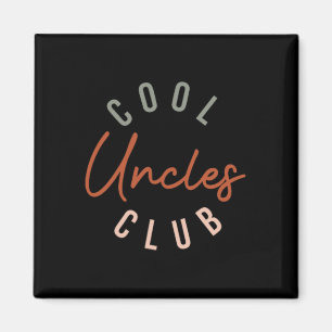 Mens Retro Cool Uncles Club Funny Onkel Taschentuc Magnet