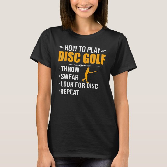 Mens Retro Disc Golfer Men How To Play Disc Golf R T-Shirt (Vorderseite)