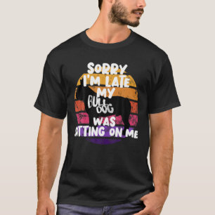 Mens Retro - Entschuldigung, dass ich zu spät im B T-Shirt