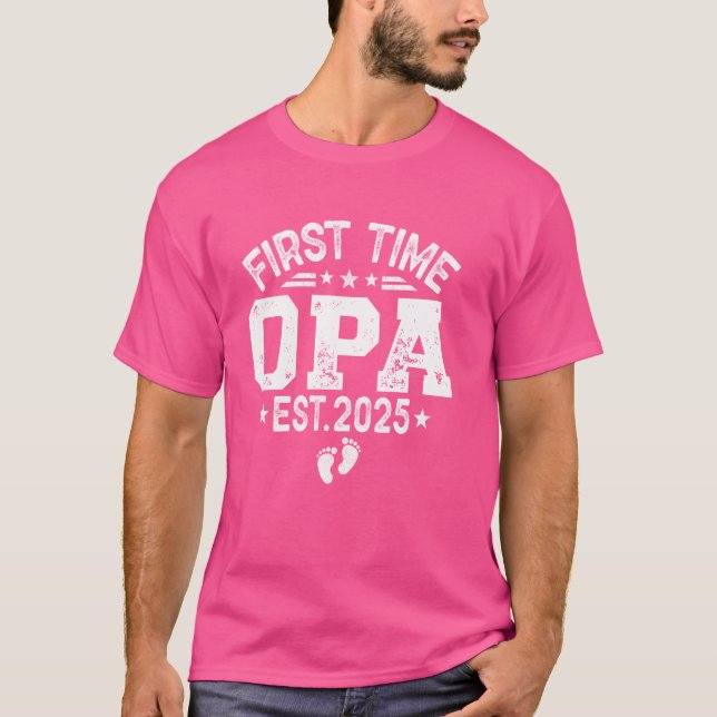 Mens Retro erste OPA EST 2025 für OPA T-Shirt (Vorderseite)