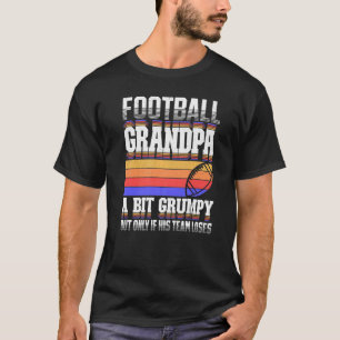 Mens Retro Football Opa ein bisschen gruselig Groß T-Shirt