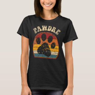 Mens Retro Hund Vater Katze Vater Pawdre Pet Papa T-Shirt