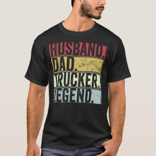Mens Retro Husband Vater Trucker Legende für Vater T-Shirt