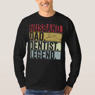 Mens Retro Husband Vater Zahnklinke Legende für Va T-Shirt