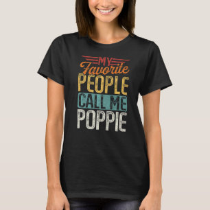 Mens Retro meine Lieblings-Leute nennen mich Poppi T-Shirt