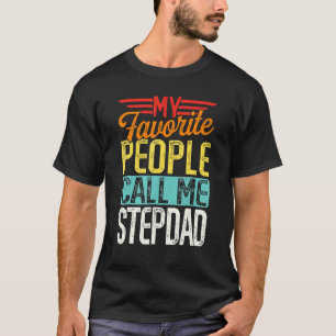 Mens Retro Meine Liebsten nennen mich Stepdad Fath T-Shirt