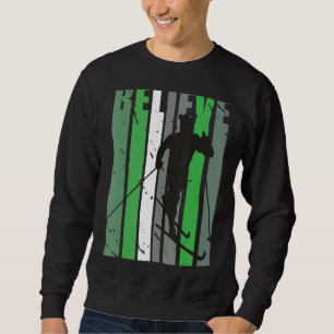 Mens Retro Mens Langlaufski Cool Ma Sweatshirt
