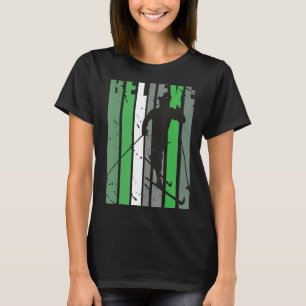 Mens Retro Mens Langlaufski Cool Ma T-Shirt