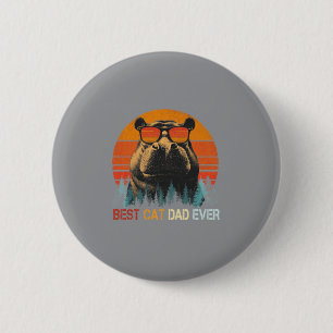 Mens Retro Nilpferd Dad Ever Vatertag Button