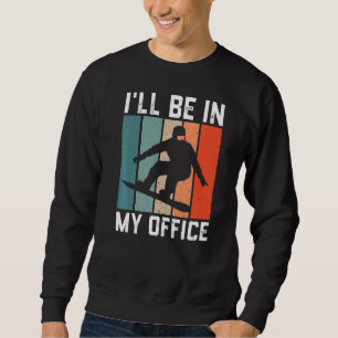 Mens Retro Snowboarden Männer Winter Sport Mein O Sweatshirt