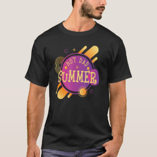 Mens Retro Sommerreise Familienurlaub Väter Hot D T-Shirt