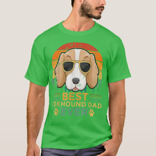 Mens Retro Style Best Fohound Vater je Vater's Da T-Shirt