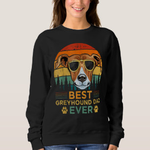 Mens Retro Style Best Greyhound Vater je Vater Sweatshirt