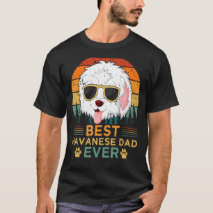 Mens Retro Style Best Havanese Vater Ever Vatersch T-Shirt