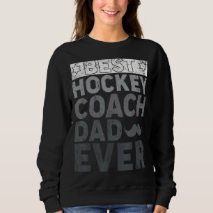 Mens Retro Style Best Hockey Coach Vater Ever Hock Sweatshirt