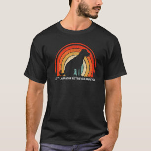 Mens Retro Style Best Labrador Retriever Vater T-Shirt