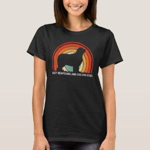 Mens Retro Style Best Neufundland Hund Vater je Fa T-Shirt