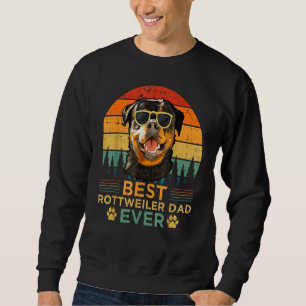Mens Retro Style Best Rottweiler Vater Ever Vaters Sweatshirt