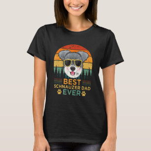 Mens Retro Style Best Schnauzer Vater Ever Father T-Shirt