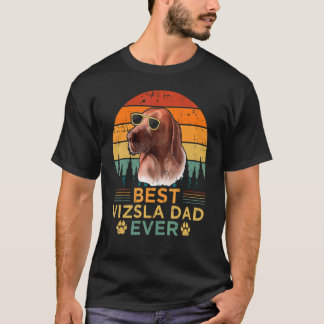 Mens Retro Style Best Vizsla Vater Ever Vatertag T-Shirt