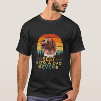 Mens Retro Style Best Vizsla Vater Ever Vatertag T-Shirt