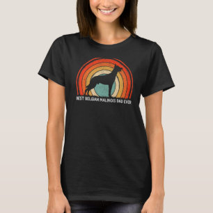 Mens Retro Style Beste belgische Malinois Vater je T-Shirt
