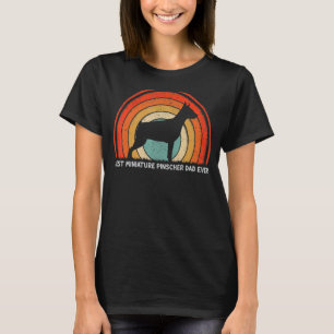 Mens Retro Style Beste Miniatur Pinscher Vater T-Shirt