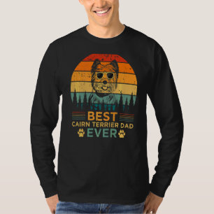 Mens Retro Style Bester Cairn Terrier Vater je Fav T-Shirt