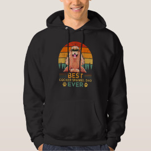 Mens Retro Style Bester Cocker Spanier Vater je Fa Hoodie